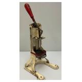 Vintage Betty Potter 10H French Fry Cutter 14" Tall
