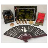 Misc. Vintage Oriental Lacquered Collectibles And More