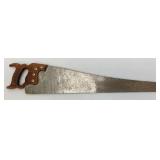 Vintage Hand Saws And Long Handled Axe