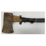 Vintage Hand Saws And Long Handled Axe