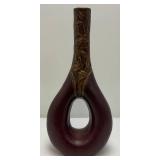 Large MCM Modern Abstract Cutout Vase 21""