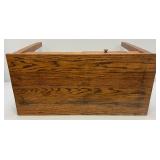Vintage Primitive Solid Oakl 16" x 20" x 33" Kids Desk With Drawer And Pullout
