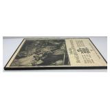 20" x 30" Framed Behind Glass Wartime United States Food Administration "War Rages In France, We Must Feed Them" Poster