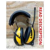 Klutch Hearing Protection Earmuffs with 25dB NRR, Wireless Connectivity and AM/FM
