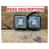 Ironton LED Truck Worklight, 4in., 1600 Lumens, Clear Lens, 2-Pack