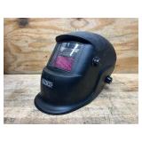 Ironton Auto-Darkening Welding Helmet with Grind Mode, Matte Black, Large
