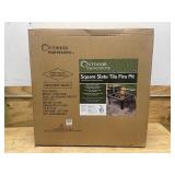 Outdoor Expression 30" Square Slate Fire Pit MSRP $199