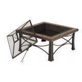 Outdoor Expression 30" Square Slate Fire Pit MSRP $199