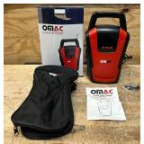OMAC 12V Portable Digital Tire Inflator with LED Light, 150 PSI, Model# 96CP002BR #6738057 (see description) MSRP $30