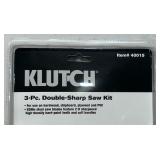 KLUTCH 3-Pc. Double-Sharp Saw Kit MSRP $23