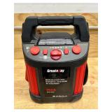 GreatWay Jump Starter with Air Compressor and LED Light, 12 Volts, 900 Peak Amps, Model# GM038C (powers on, untested) MSRP $130