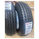 Kenda Loadstar 8in. Bias-Ply Trailer Tire and Wheel Assembly, 480-8, 4-Hole, Load Range C, Model# DM408C-4IN MSRP $90