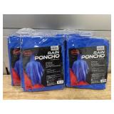 Boss Blue PVC Rain Poncho One Size Fits All MSRP $28 (lot of 4)