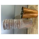 Set of 10 copper tumblers MSRP $79.99