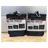 Performance Tool W88979 3-Bag Set: Durable Polyester Pouches with Carabiner and Hang Loops for Parts and Accessories Organization MSRP $16.66 (lot of 2)