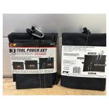 Performance Tool W88979 3-Bag Set: Durable Polyester Pouches with Carabiner and Hang Loops for Parts and Accessories Organization MSRP $16.66 (lot of 2)