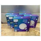 LED 6 in. 60-Watt Equivalent Slim Canless Recessed Light 5CCT MSRP $242.25 (lot of 5)