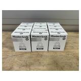 Master Lock 2.1 in. H X 1-1/2 in. W Laminated Steel Warded Locking Padlock Keyed Alike MSRP $60 (lot of 12)