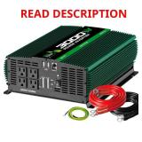 Nature Power Modified Sine Wave Inverter, 3000 Watts, Model# 37003 MSRP $279.99 (untested, missing cables)