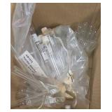 box of assorted test tubes