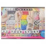 alphabet bead set, used
