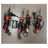 soldering irons with used spool