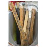 rulers and glue sticks