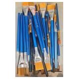 mixed container of heart brushes