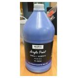 brand new acrylic paint, 132 ounce ultramarine blue
