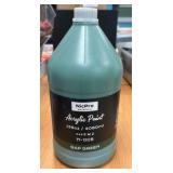 brand new acrylic paint, 138 ounce SAP Greene