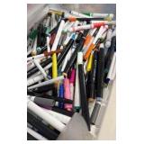 large bucket of markers