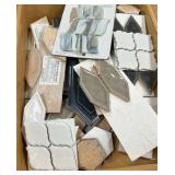 A lot of miscellaneous ceramic tiles