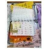 stencils and miscellaneous clay tools