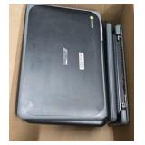 box of broken Chromebooks