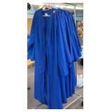 graduation gowns, royal blue