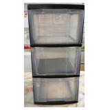 three drawer storage box