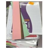 wide rule notebook paper, reinforce paper, college rule paper, printer paper, scrapbooking supplies