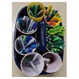 Bucket of Sharpie markers