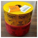 two new ticket rolls