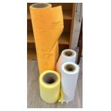 Rolls of paper - various colors