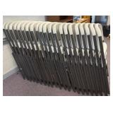 Lifetime folding chairs, 22 in a lot