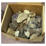 Small tumbler and box of rocks