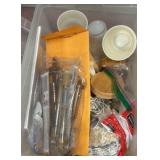 totes of digital multimeter, rocks, trucks and miscellaneous