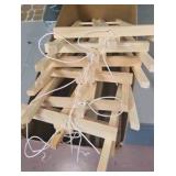 box of wooden easels
