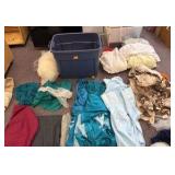 miscellaneous fabric, tulle and costume making items