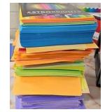 lot of astrobrite cardstock and construction paper