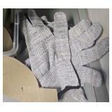 plastic container of wood carving supplies