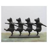Cast Iron "Dancing Pig" Sculpture