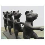 Cast Iron "Dancing Pig" Sculpture