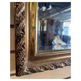 Quality Vintage Ornately Framed Dome Top Hall Mirror